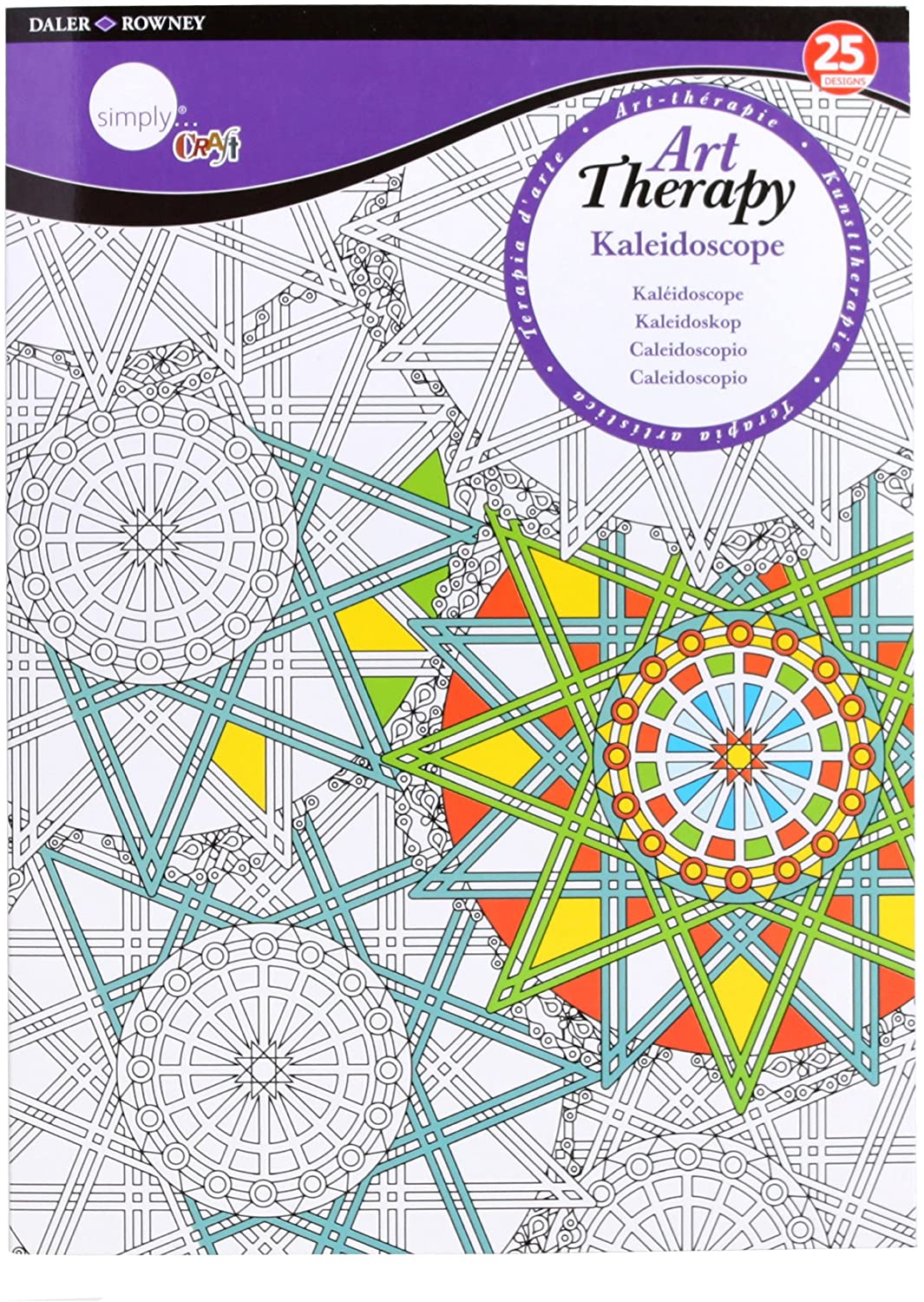 Art Therapy Colouring Book Kaleidoscope