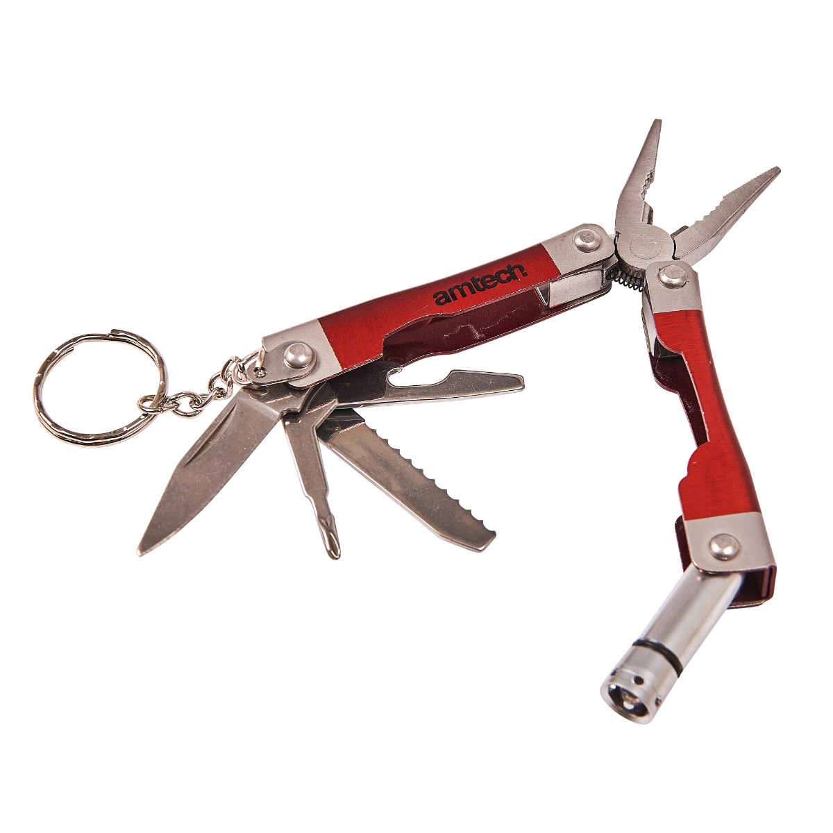 Amtech 8 in 1 micro plier with LED