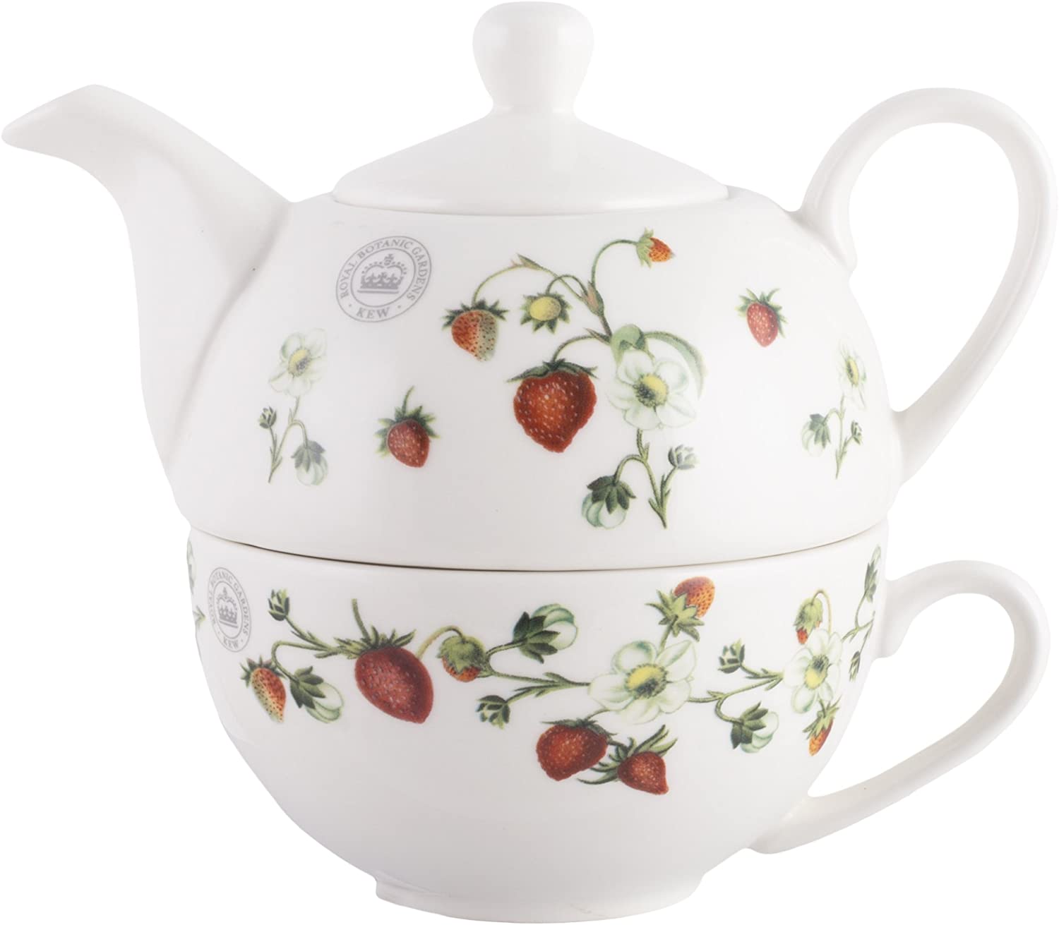Royal Botanic Gardens, Kew “Strawberry Fayre” 2-Piece Tea For One Set