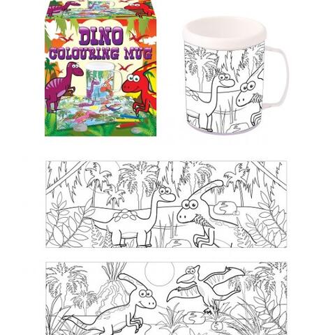 Kids Dinosaur Colour Your Own Mug in a Box