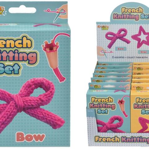 French Knitting Set Kit in Colour Box Star