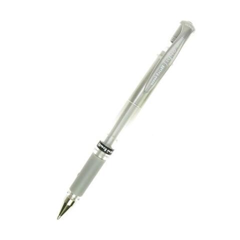 Broad Point Gel Ink Rollerball Pen - Silver