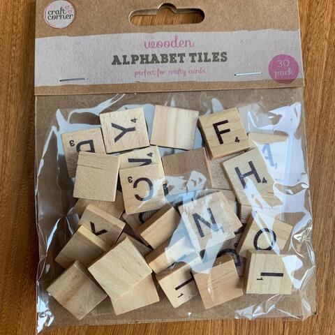 Wooden Alphabet Tiles