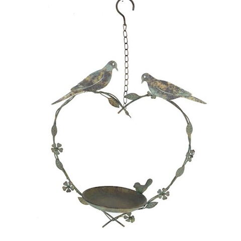 Hanging Heart Bird Feeder